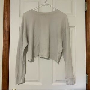 Wild Fable Cream Cropped Sweatshirt